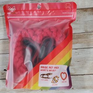 NEW Sealed CultureFly Pride Pet Dog Pack Leash, Bandana, Rope Toy‎